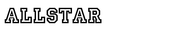 Allstar font preview